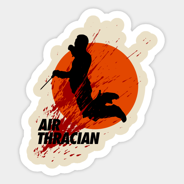 Air Thracian Sticker by Megatrip